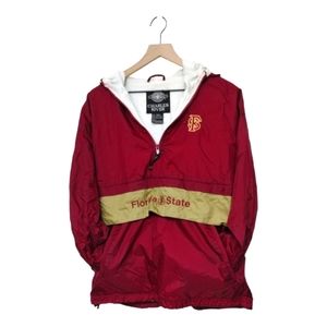FSU Florida State University Charles River Windbreaker Size Small
